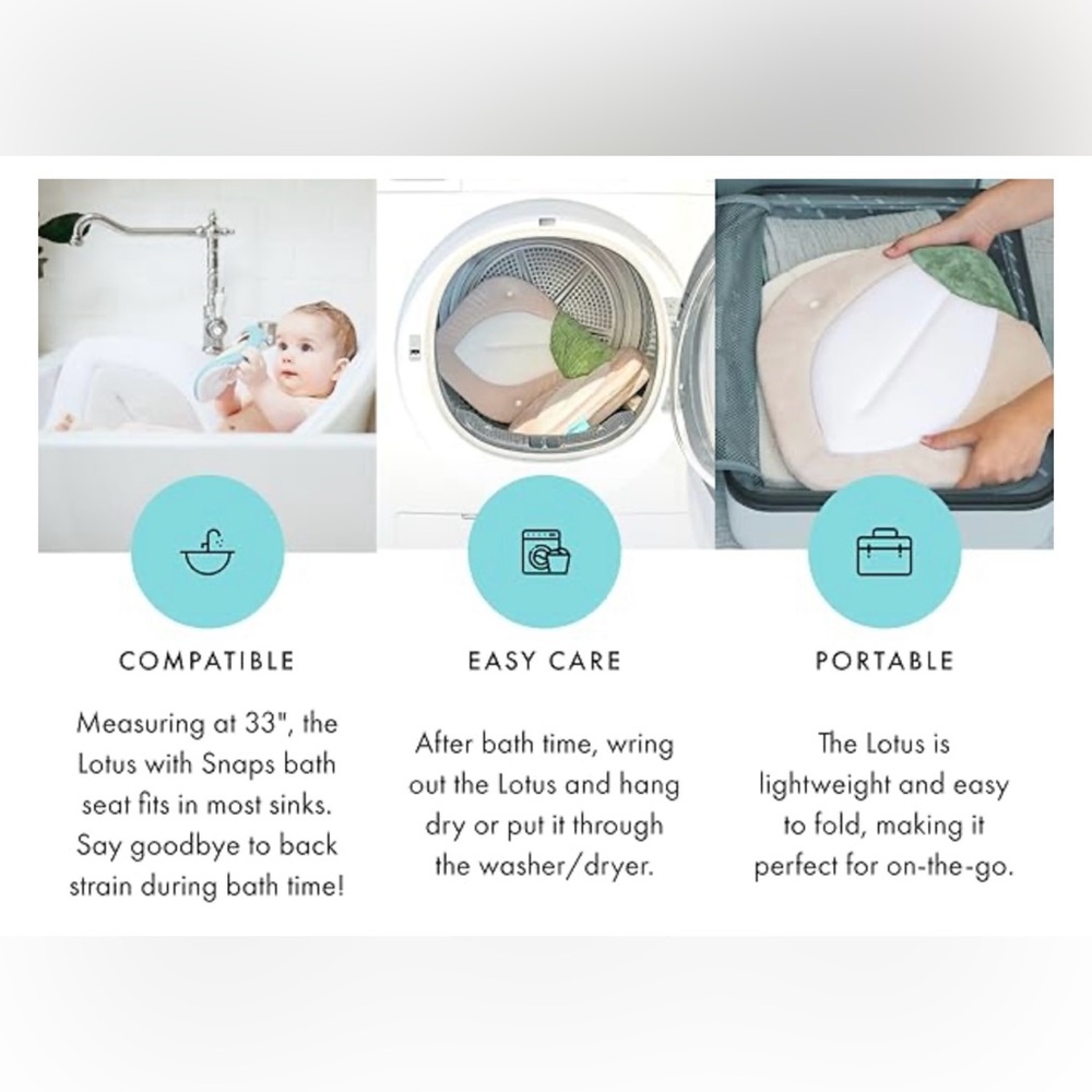 Blooming Bath Baby Bath Seat - Pink/White/Gray - Picture 7 of 7